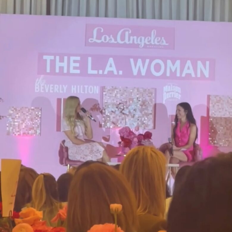 Paris Hilton Speaking at the LA Woman event