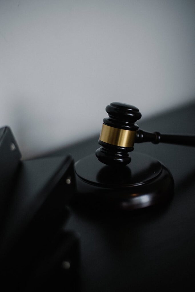 black wooden gavel