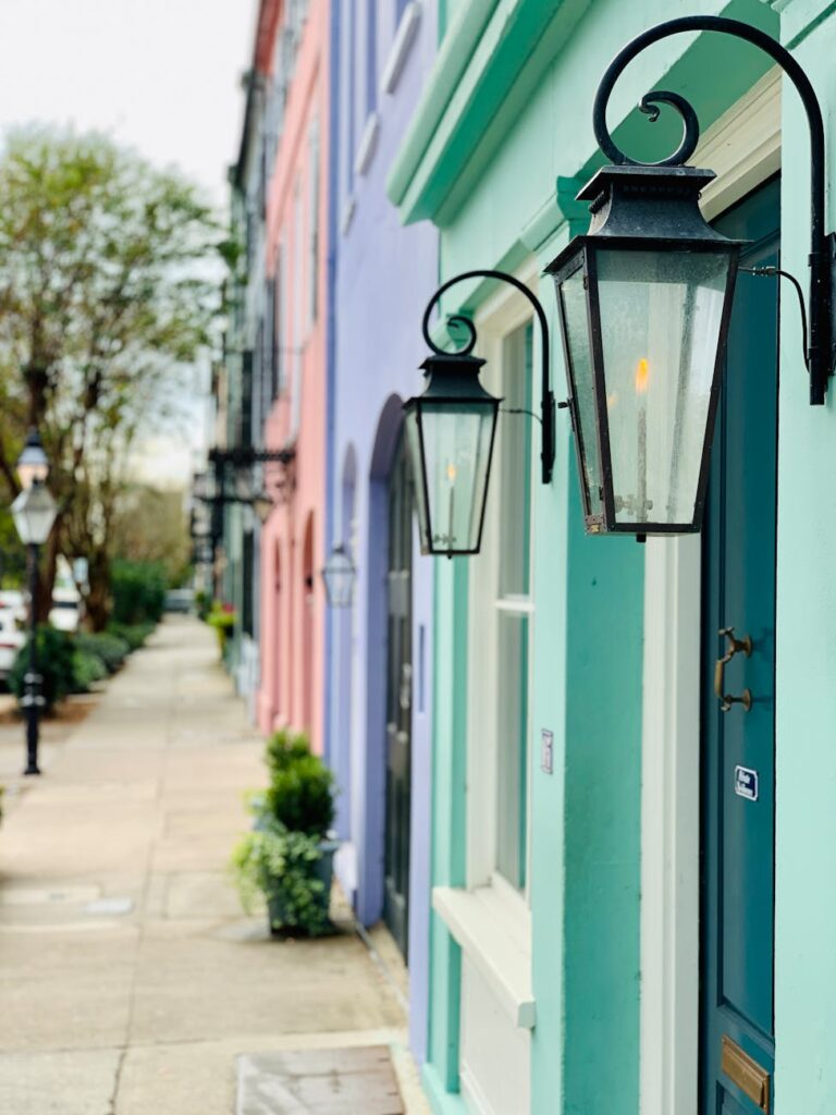 colorful buildings in town