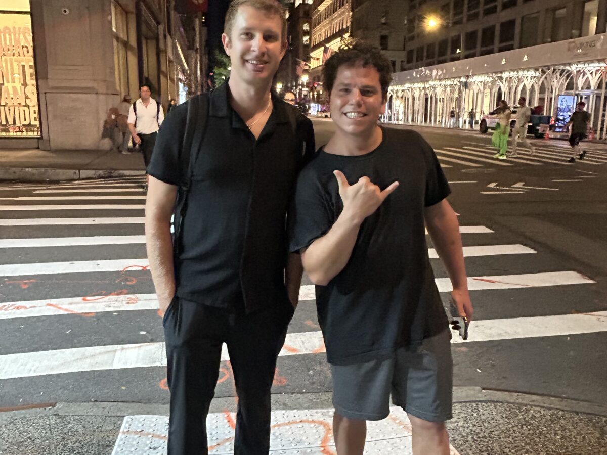 Pictured Left-to-Right: Kasdyn Click, Dominic Leonelli in New York City