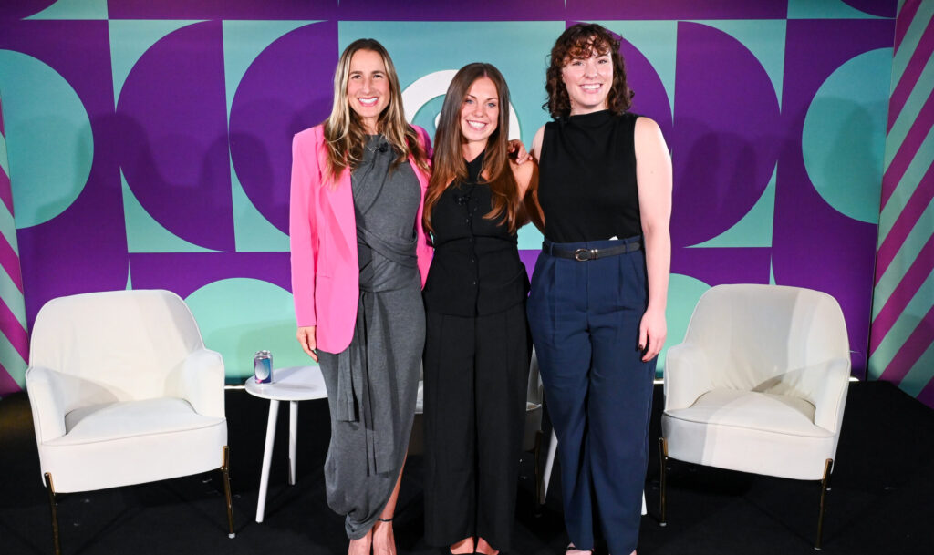 Pictured Left to Right: Loren Brill Castle, Ryan Weitz, Host