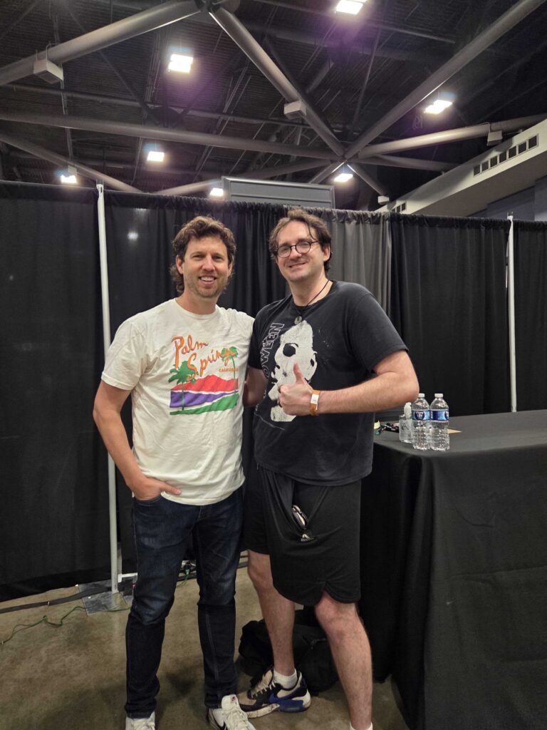 Will Barber and Jon Heder (Napoleon Dynamite) at 2025 South Alabama Comic Con