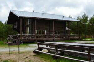 brown wooden cabin