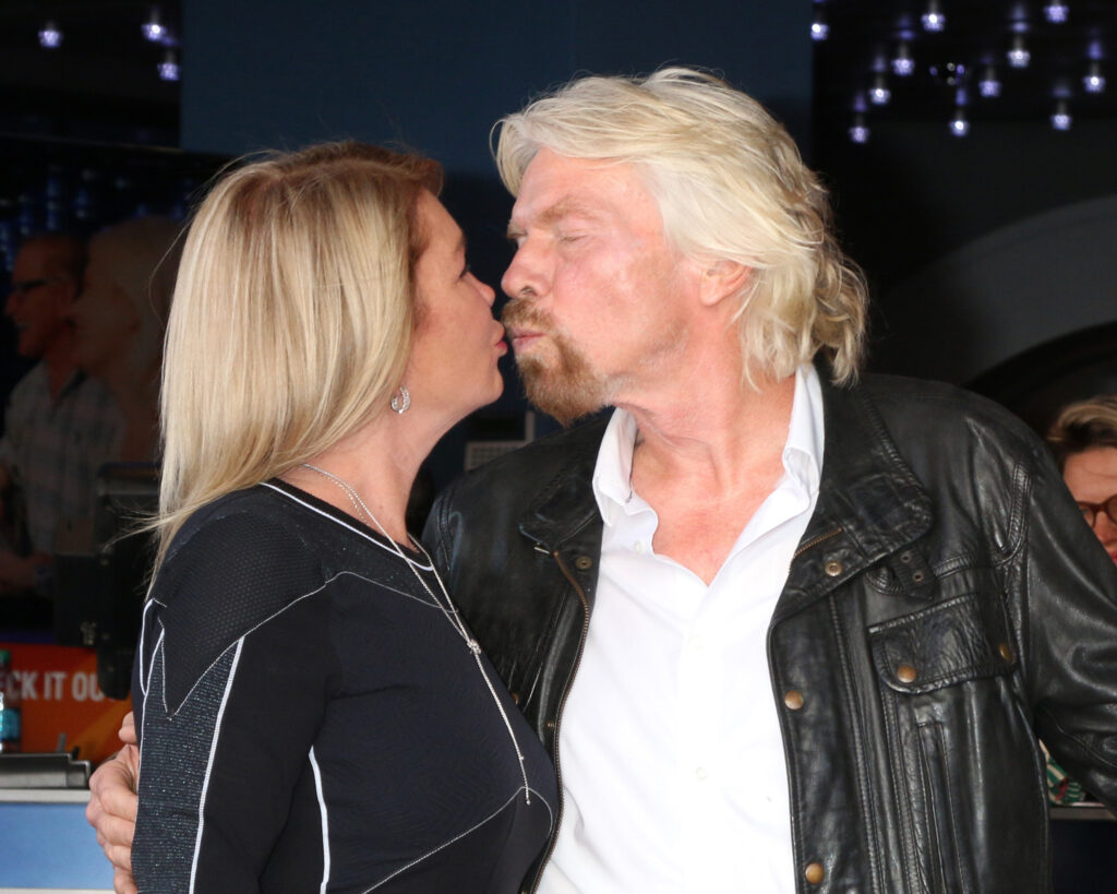 LOS ANGELES - OCT 16: Joan Templeman Branson, Sir Richard Branson at the Sir Richard Branson Star Ceremony on the Hollywood Walk of Fame on October 16, 2018 in Los Angeles, CA