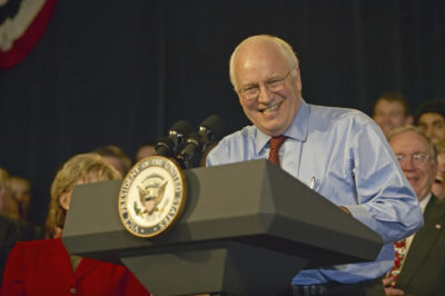 Campaign rally in Ohio attended by Vice Presidential candidate Dick Cheney, 2004