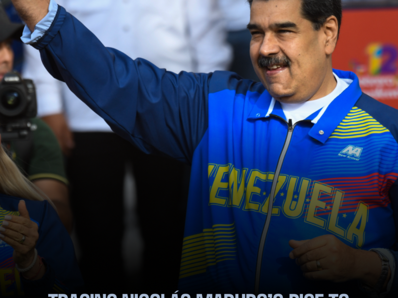 Photo of Nicolas Maduro speaking used for article at Presence News regarding arrest by united states military on 01 03 2026