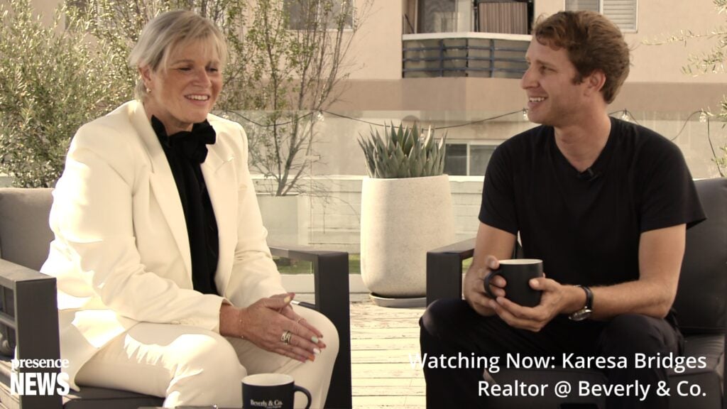 Beverly Hills, CA, USA, April 2026: Karesa Bridges at Wilshire Blvd Beverly & Co office prior to interview with Presence News