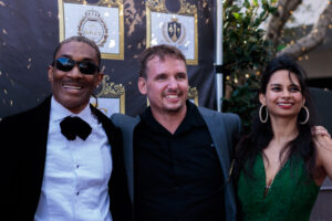 Hollywood, CA, US, April 2026: Relief Alliance in attendance at Brooke Forbes event The Stained Red Carpet