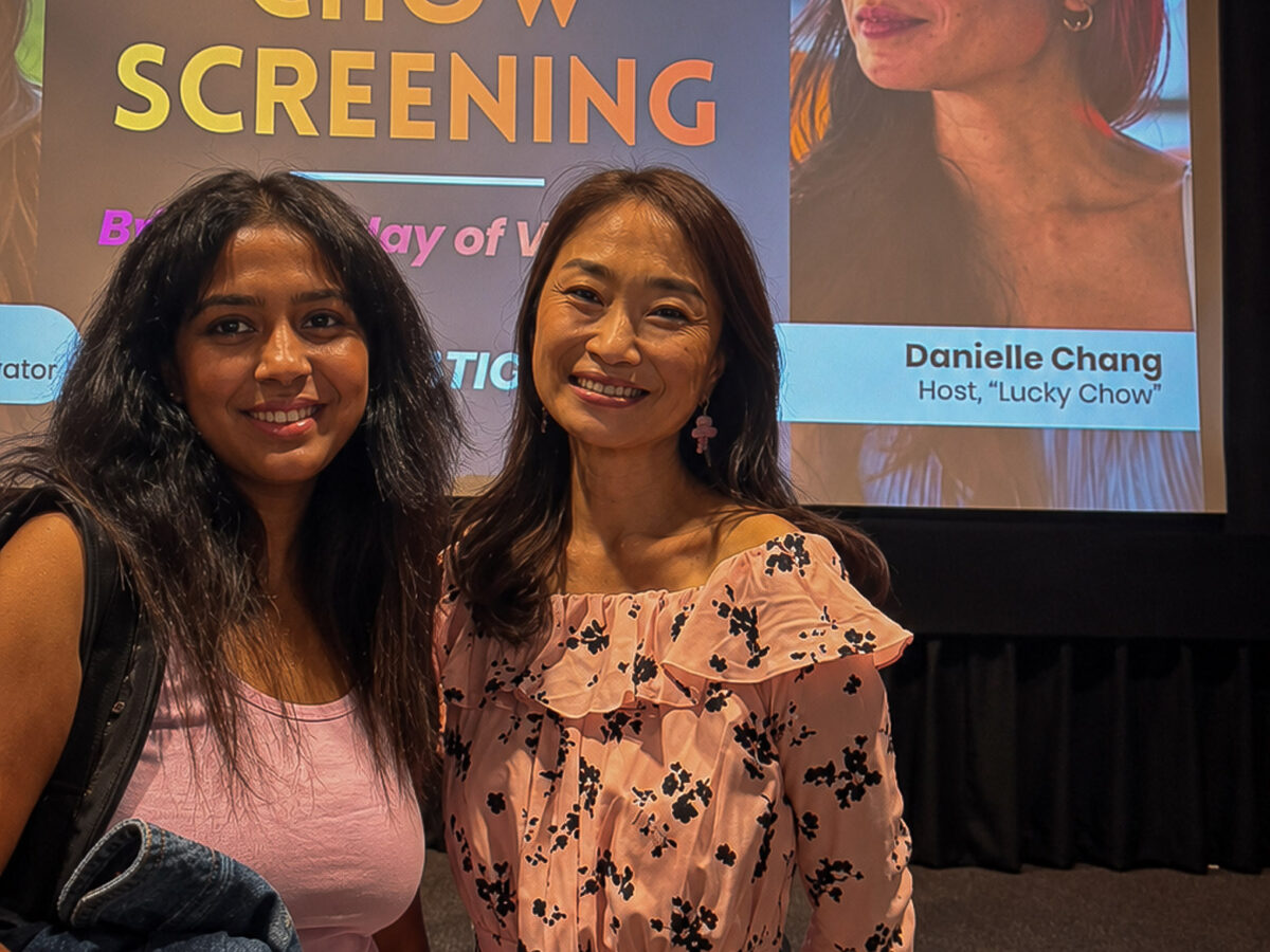 New York, NY, USA, May 2026: Suzzy meets PBS Immigrant Food Culture Episode host Lucky Chow in New York, discussing about her recent Paris Coverage on immigrant food culture