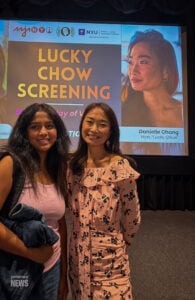 New York, NY, USA, May 2026: Suzzy meets PBS Immigrant Food Culture Episode host Lucky Chow in New York, discussing about her recent Paris Coverage on immigrant food culture