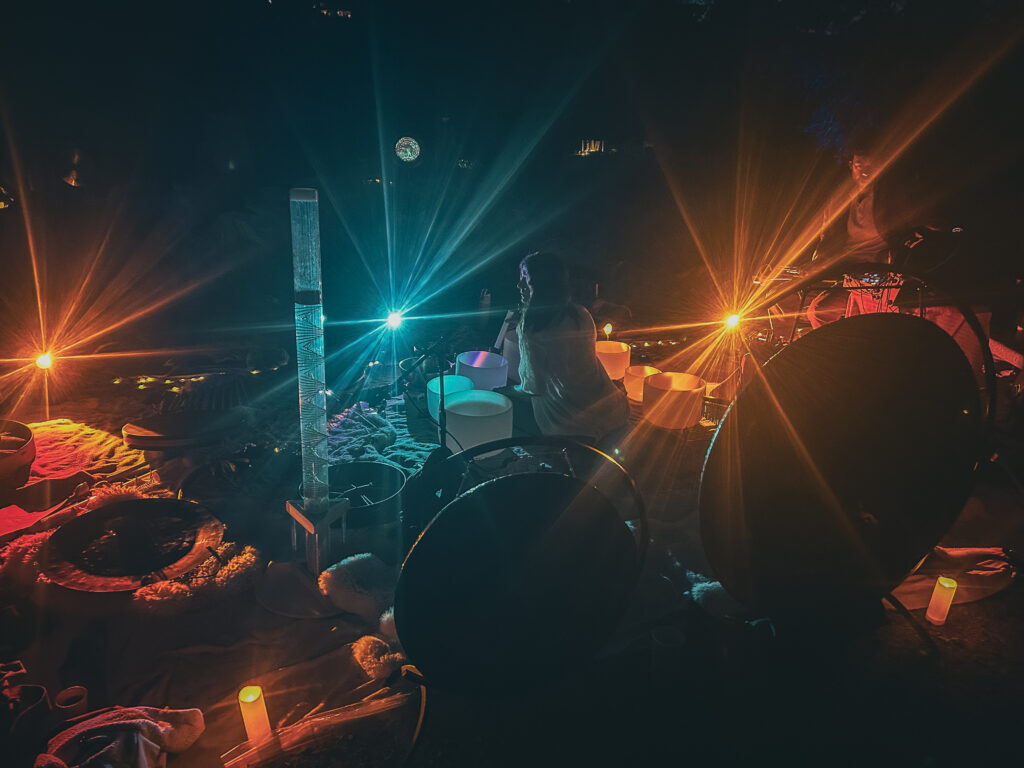 Malibu, CA, USA, May 2026: Photo of event Sonic Being Sound Bath at event organized by Michelle Berc