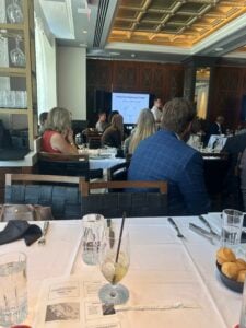 Pasadena, CA, USA, June 2026: Presence News attends local chamber of commerce meeting.