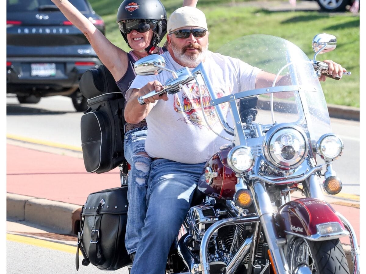 Onalaska, WI, USA, June 2026: Motorcycle outside of Angelini’s Ristorante - Photo by Dan Balfanz Photography