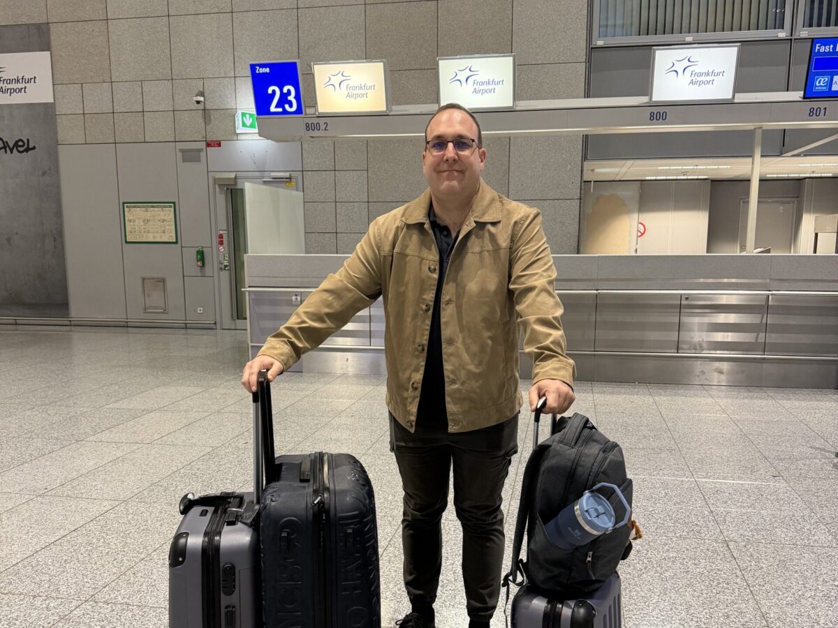 Frankfurt, Germany: Michael Mees of Ideary Works photographed at Frankfurt Airport