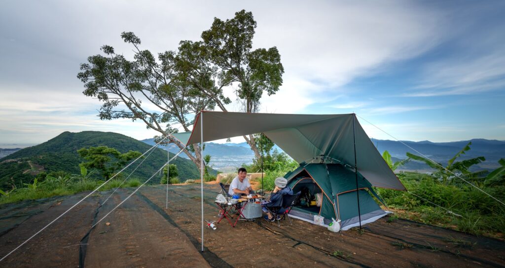 photo of people camping