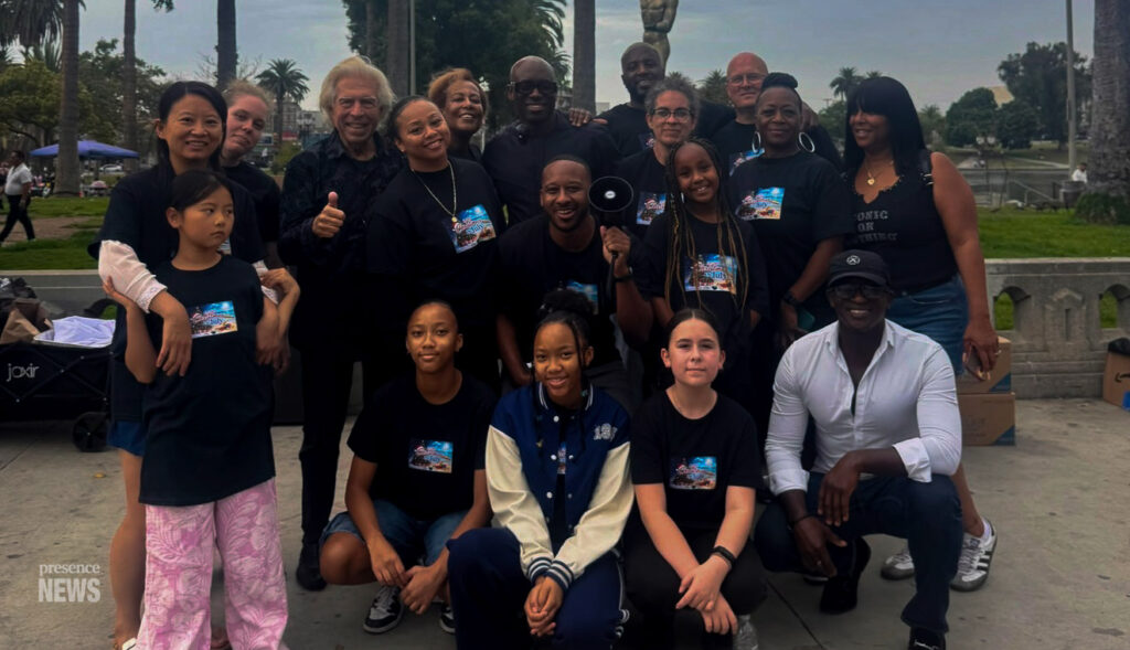 Los Angeles, CA, USA, July 2026: Picture of 2nd Annual Christmas in July event at MacArthur Park, Los Angeles, California