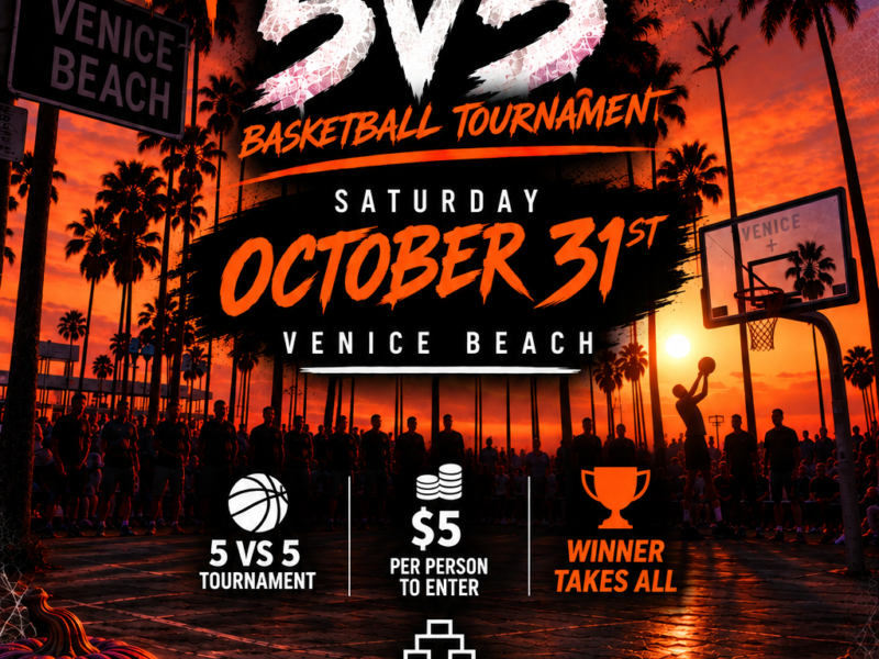 Venice Hoops Announces Halloween 5v5 Tournament at Venice Beach Basketball Courts