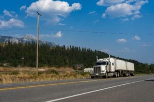 a truck on the road